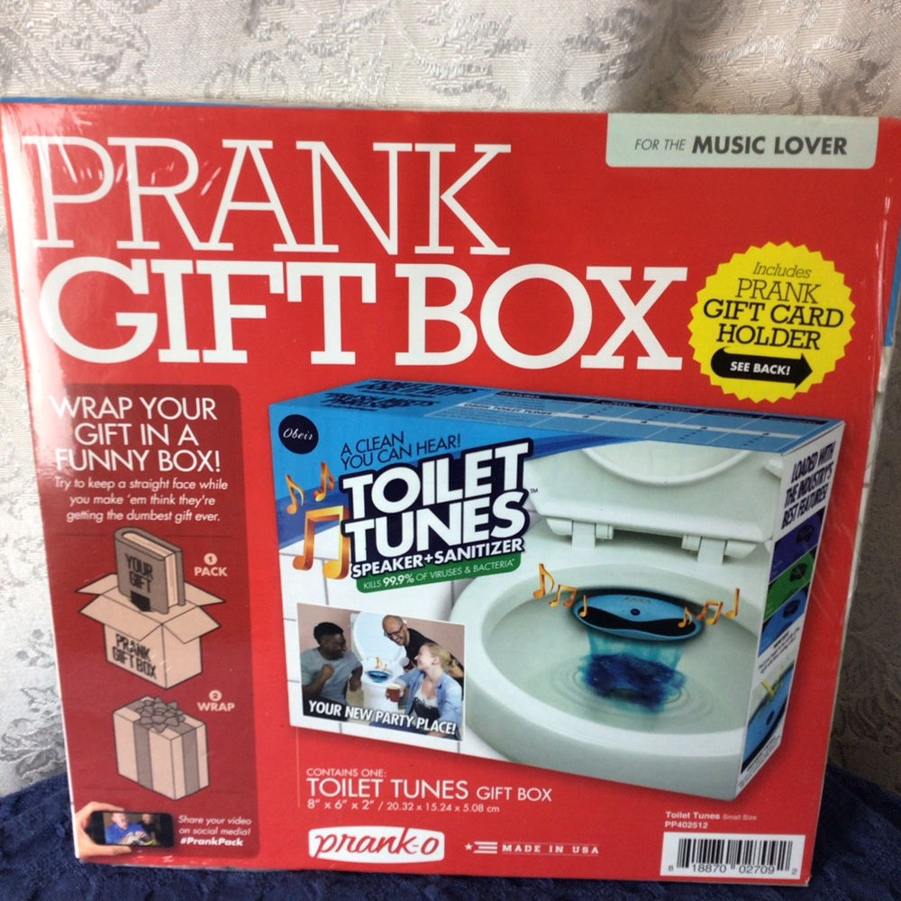 🛍 Prank Gift Box Toilet Tunes Small Gag Grad Xmas